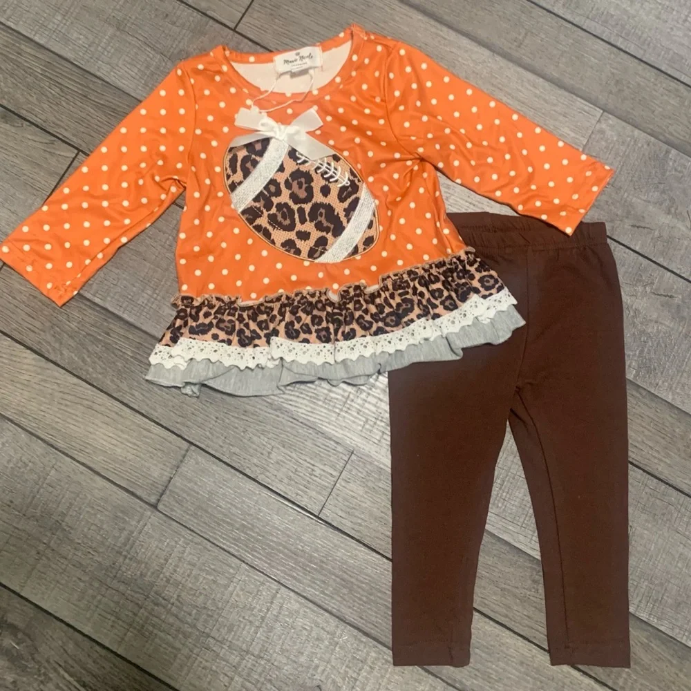 Marie Nicole Clothing Girl’s 2 Piece Football Outfit